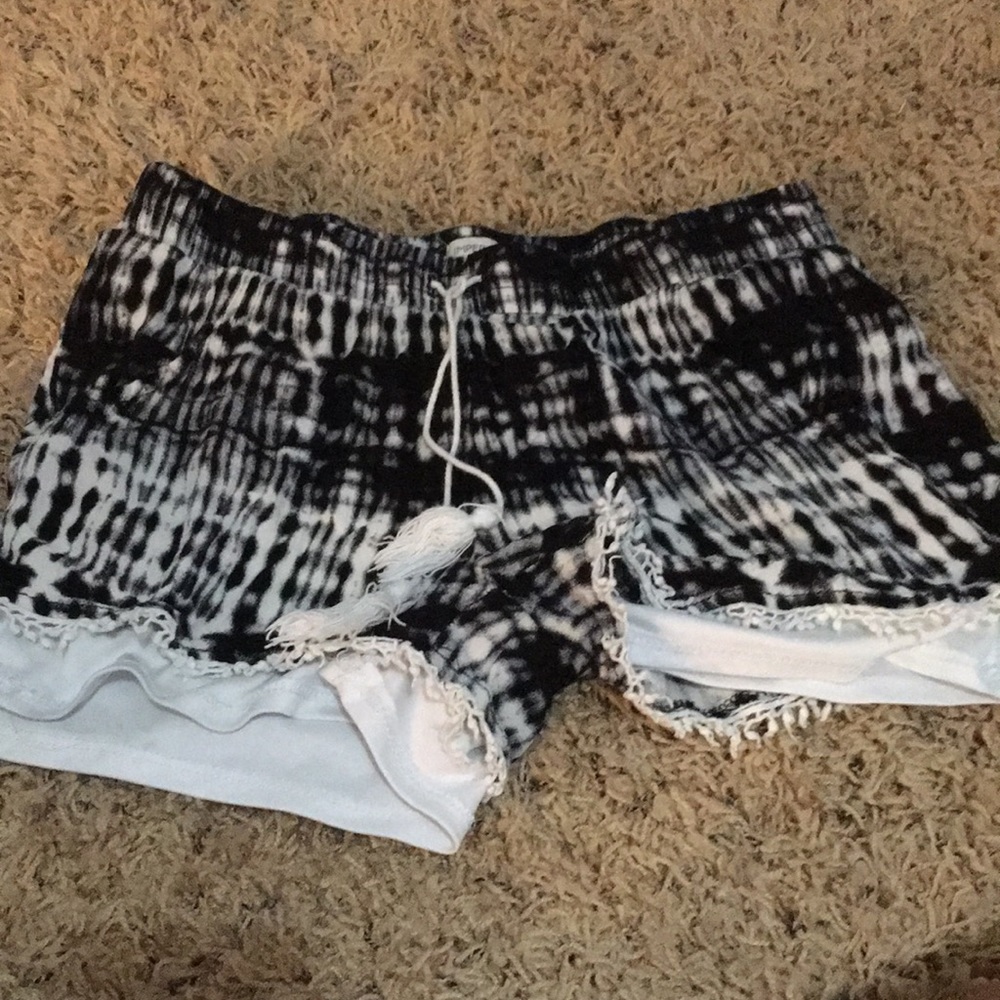 Imperial star girls tie die shorts